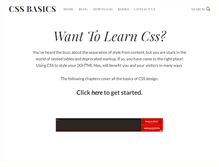 Tablet Screenshot of cssbasics.com